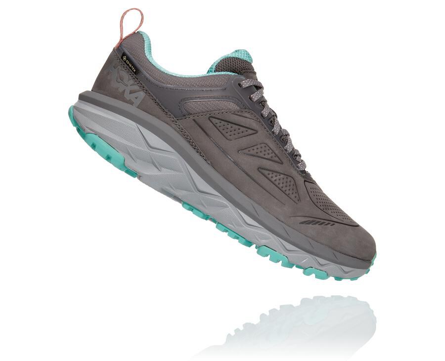 Hoka Australia One One Challenger Low GORE-TEX - Womens Trail Shoes Grey - KUMPG-6803